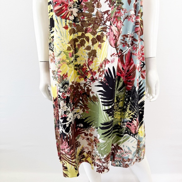 J. Jill Tank Dress Size XL Multicolor Floral Sleeveless Casual Tropical Vacation - Picture 2 of 10